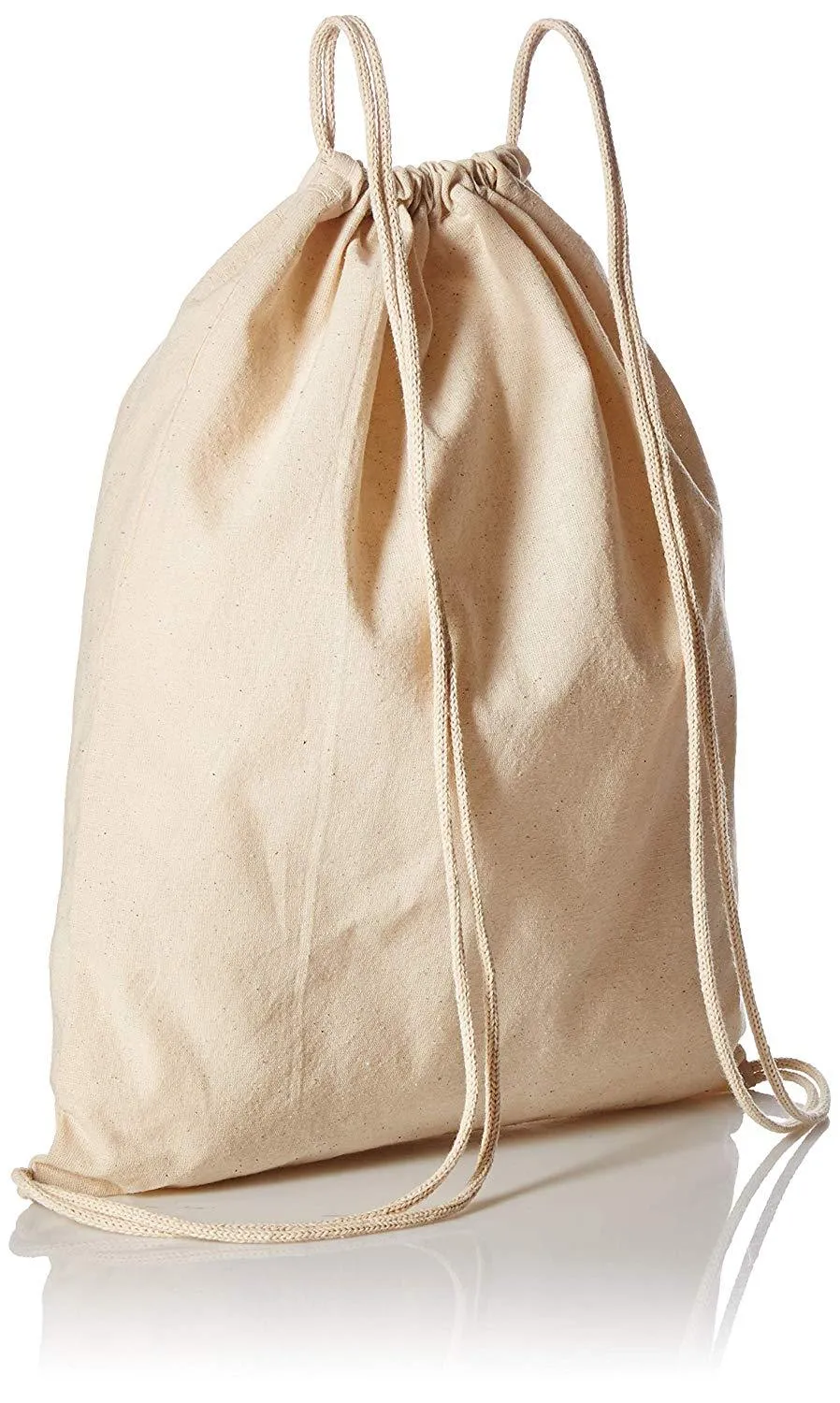 240 ct Organic Cotton Canvas Drawstring Bags / Backpacks - By Case