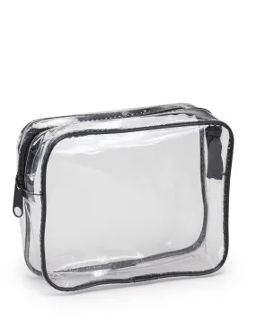 5 ct Clear Vinyl Travel Size Makeup Bag - Pack of 5