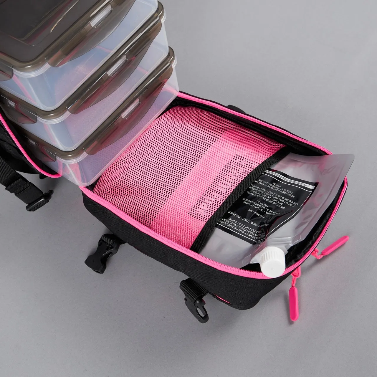 9L Mini Black Neon Pink Meal Prep Management