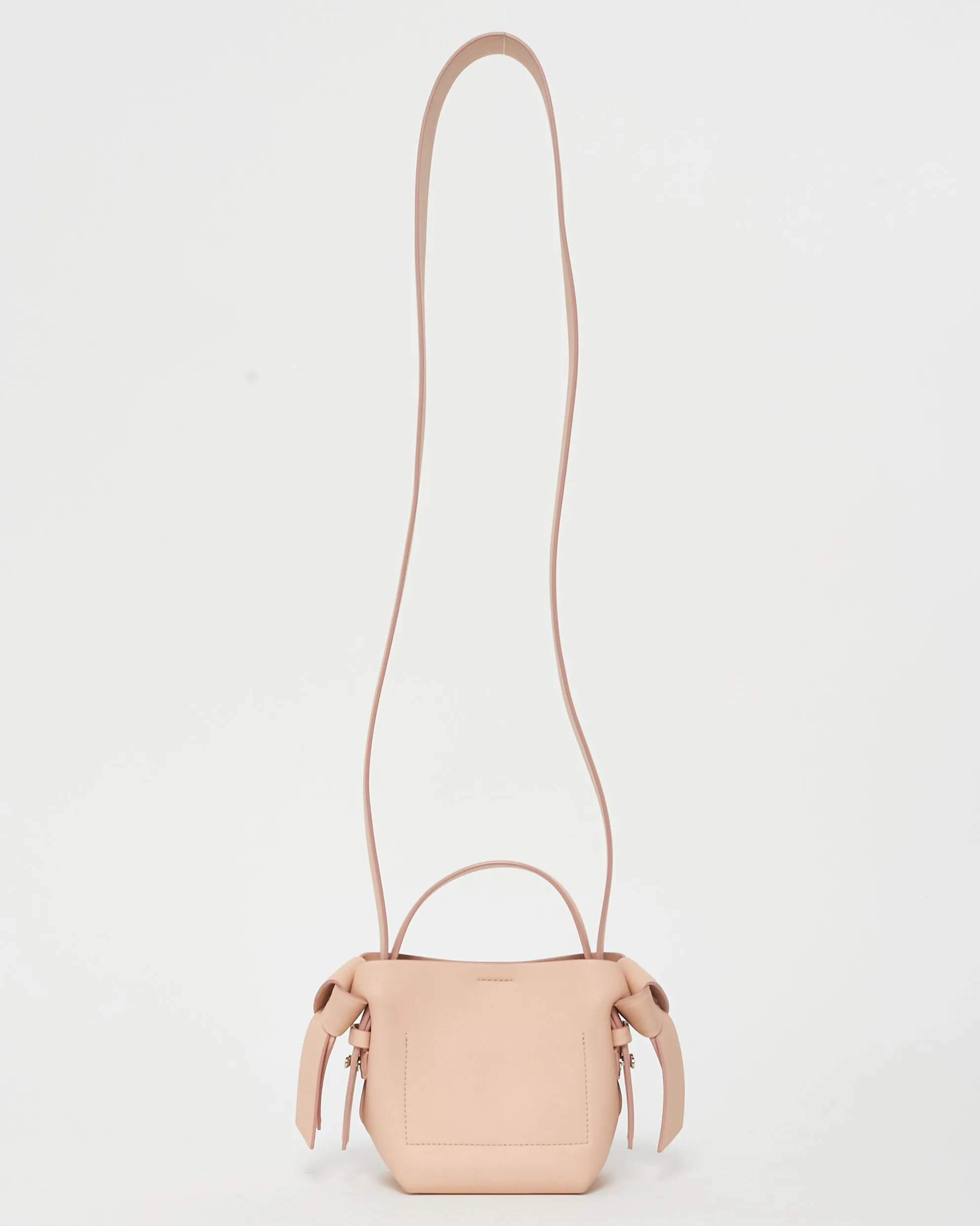 Acne Studios Light Pink Leather Mini Musubi Shoulder Bag