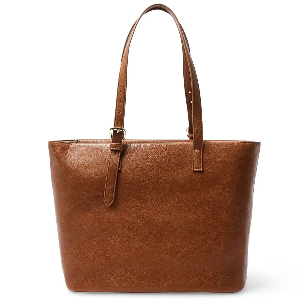 Aida Tote in Tan