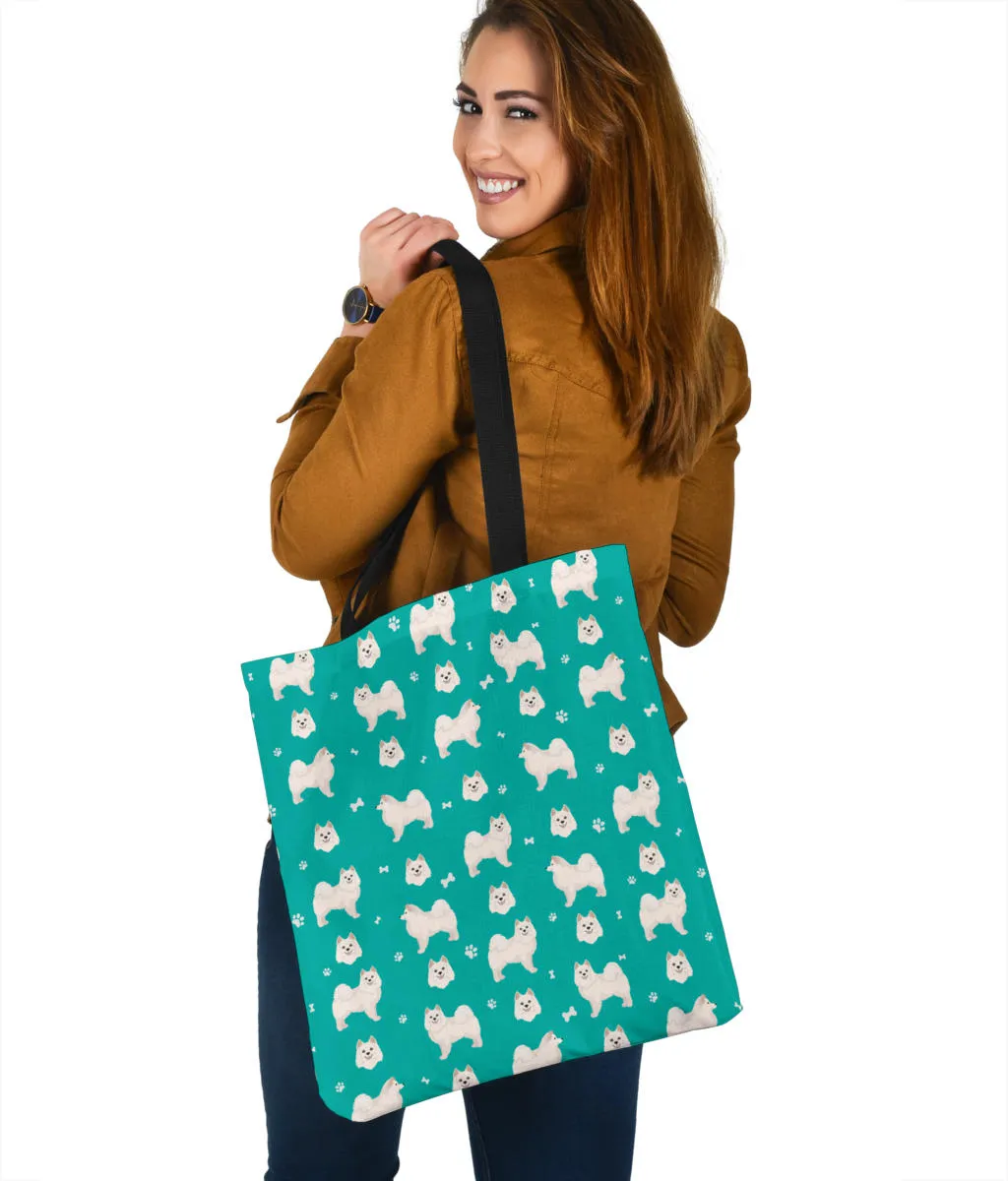 American Eskimo Pattern Cloth Tote Bag