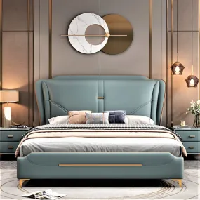 Apollo Upholstered Luxury Bed With Storage in Leatherette