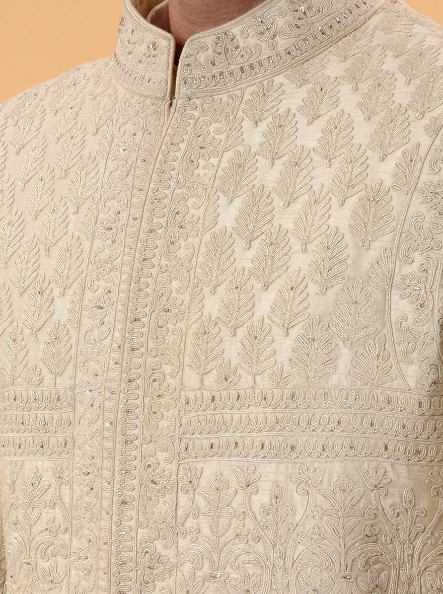 Beige  Sherwani | TULA