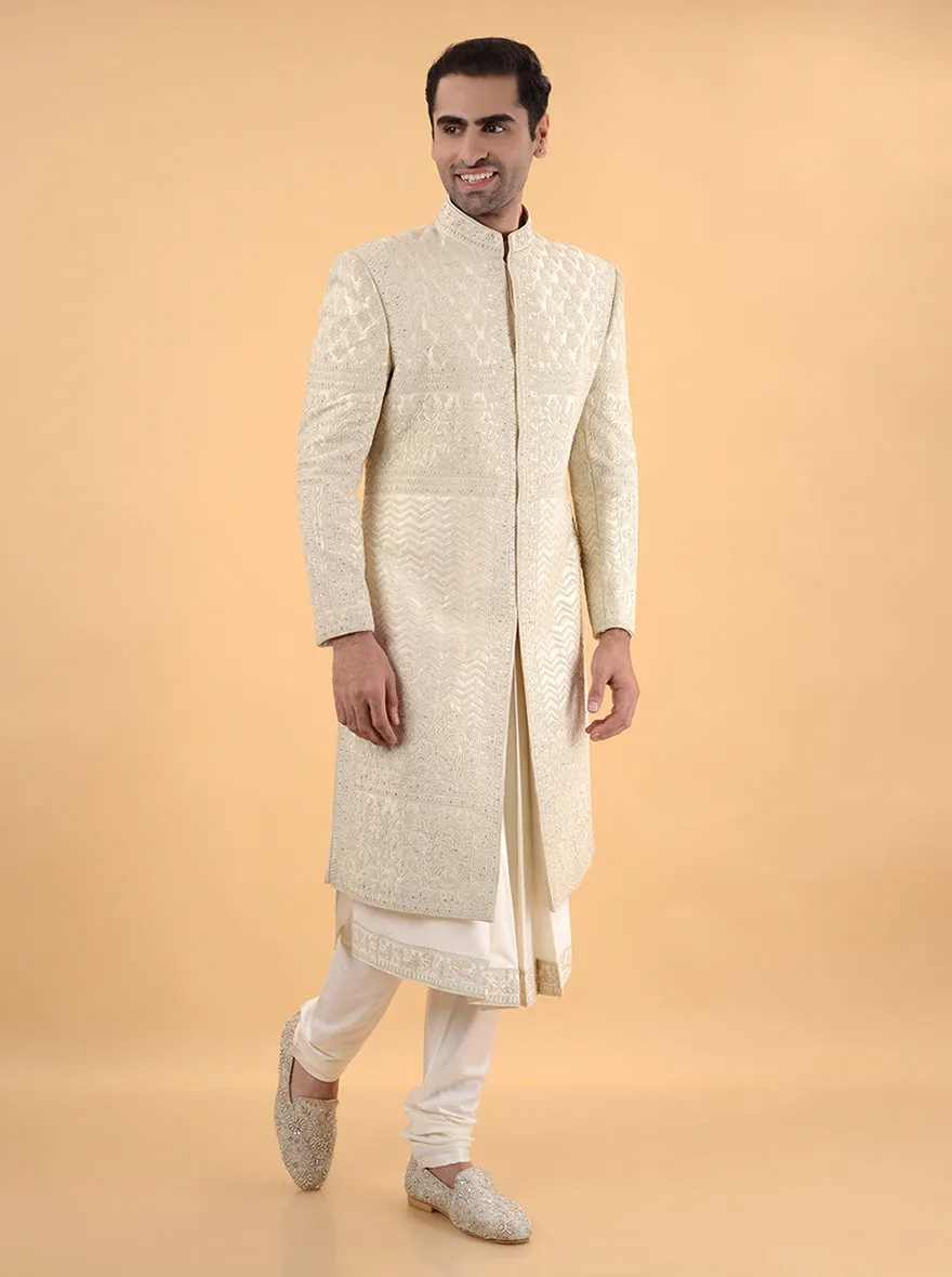 Beige  Sherwani | TULA