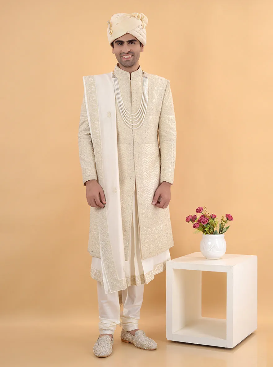 Beige  Sherwani | TULA