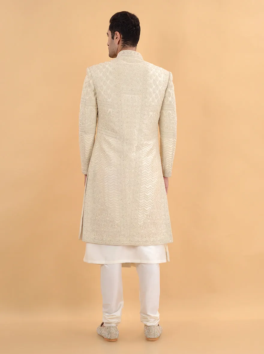 Beige  Sherwani | TULA