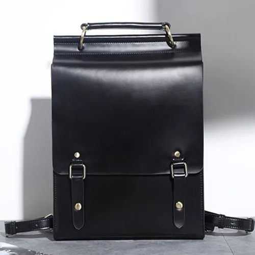 Best Coffee Leather Womens Satchel Backpacks Laptop Leather Black School Backpacks for Women