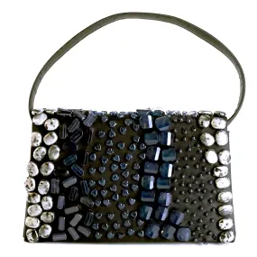 Bijoux Terner Black Bead Embellished Handbag