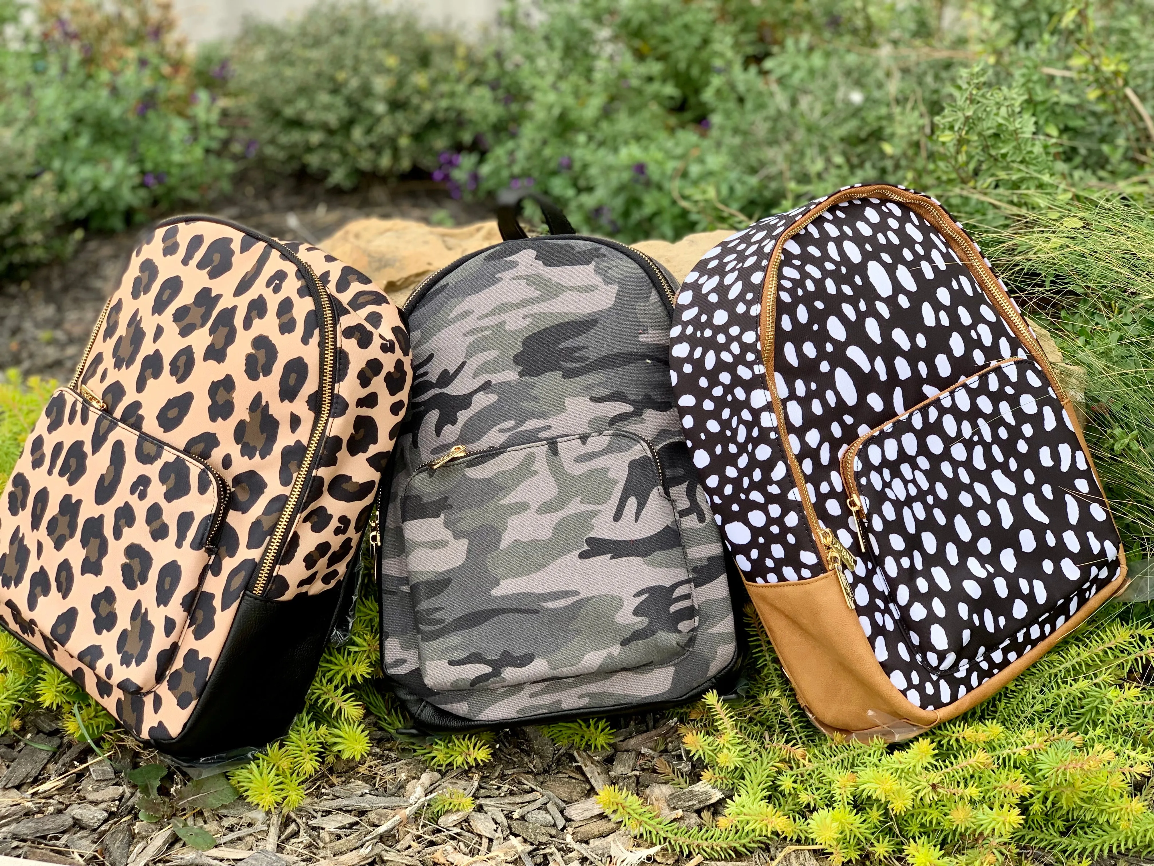 Black Camo Lauren Backpack