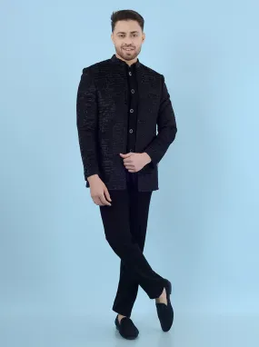 Black  Jodhpuri Suit | JadeBlue