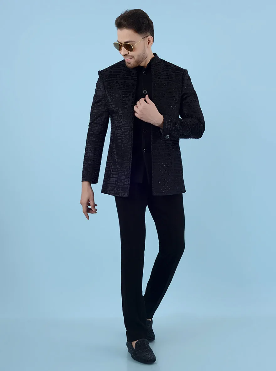 Black  Jodhpuri Suit | JadeBlue