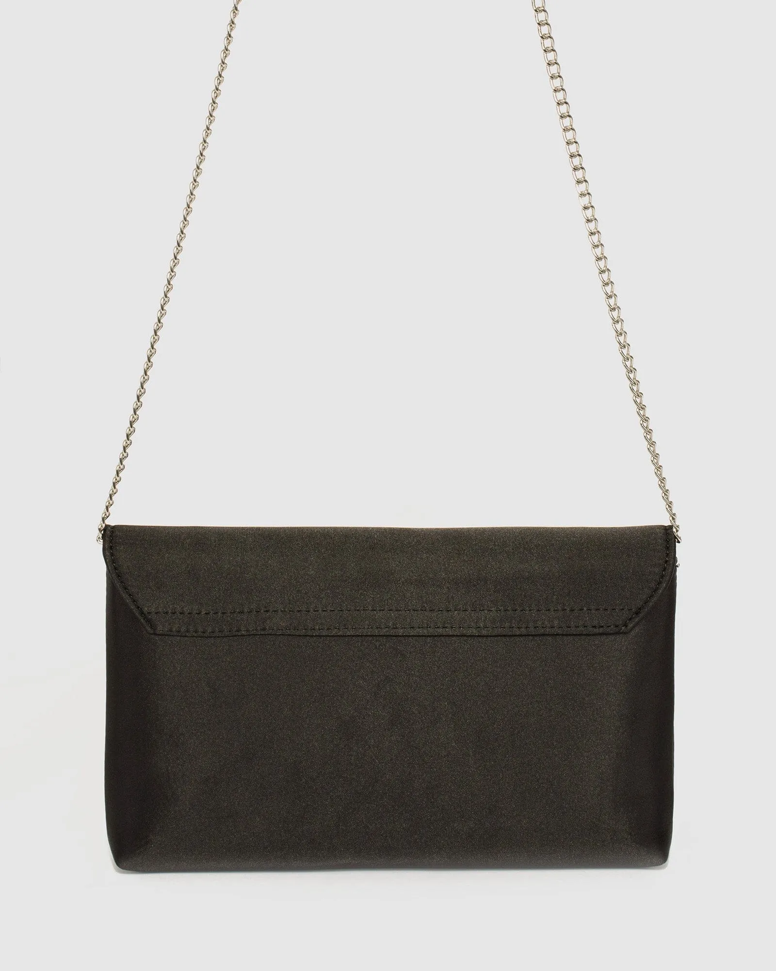 Black Polly Crystal Clutch Bag