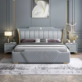 Bosco Luxury Upholstered Bed In Leatherette