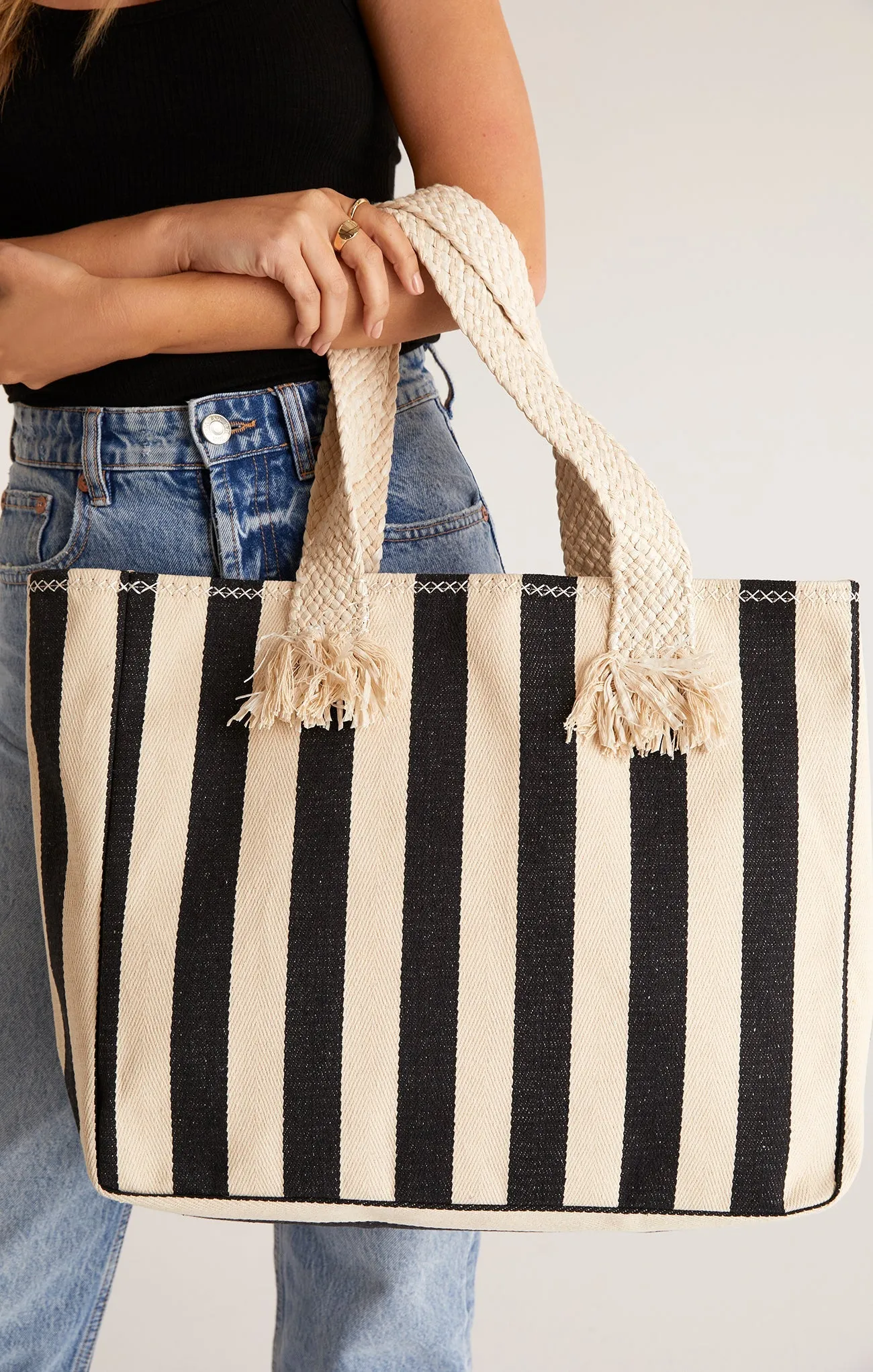 Cabana Rugby Stripe Tote