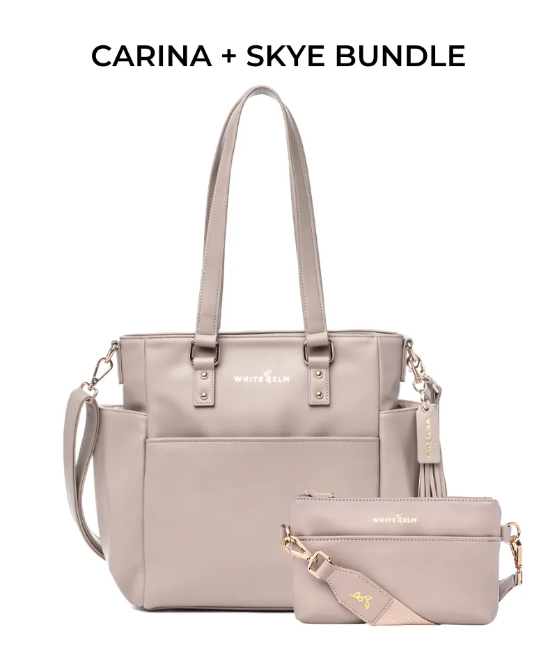 Carina Tote Bag - Taupe - [OUTLET FINAL SALE]