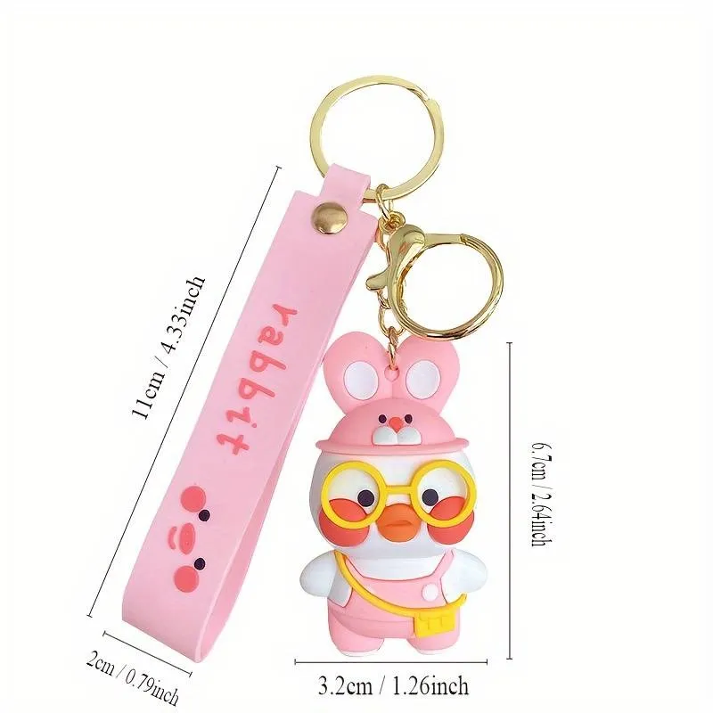 Cartoon Theme Duck Keychain.