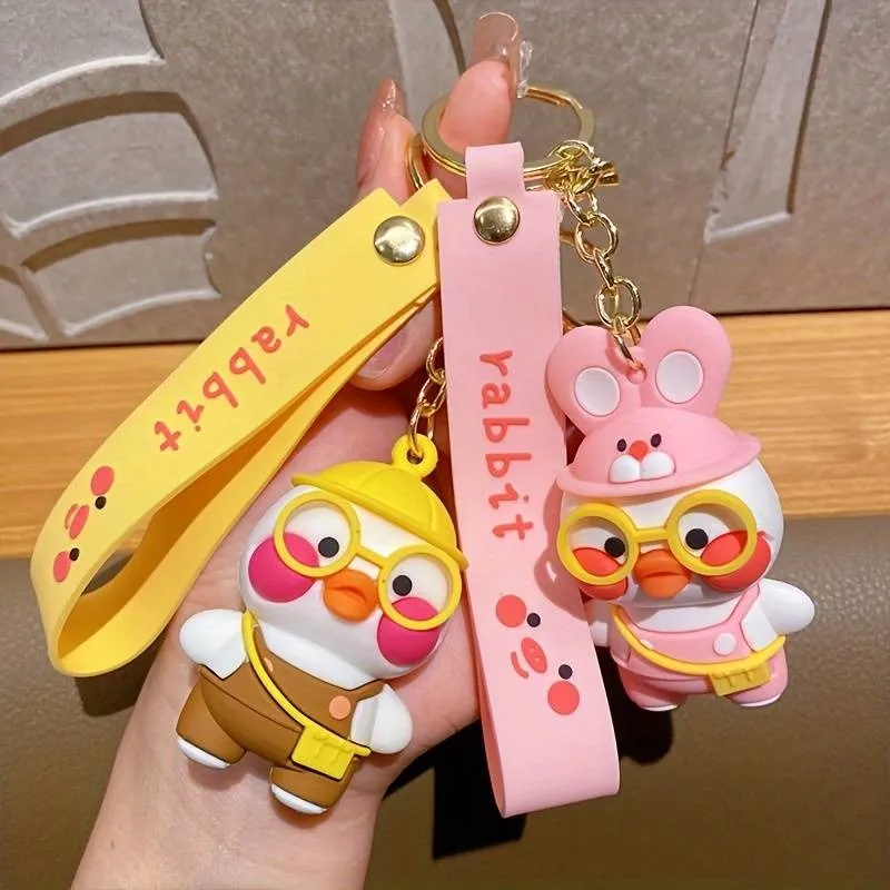 Cartoon Theme Duck Keychain.