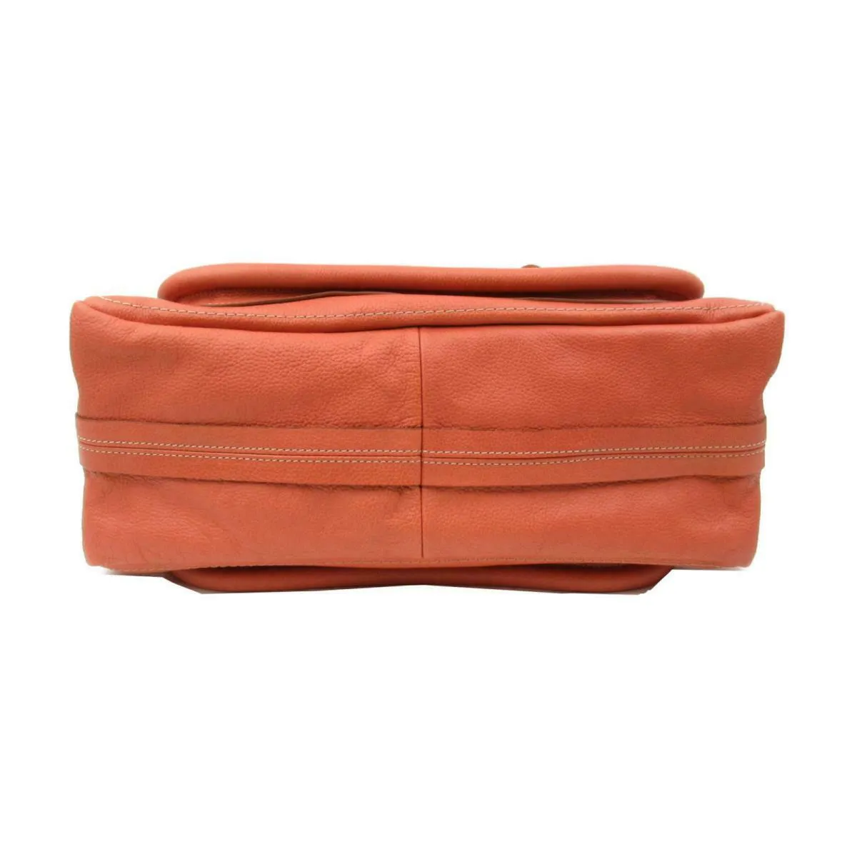 Chloe Paraty 2way shoulder hand bag leather Orange