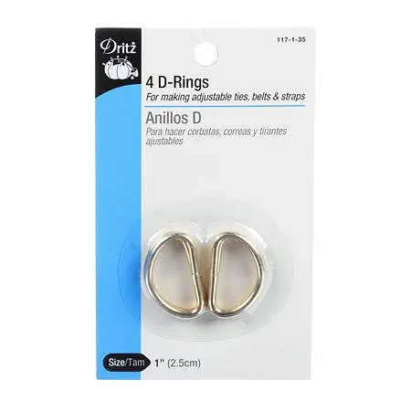 D-Rings 1", 4 count