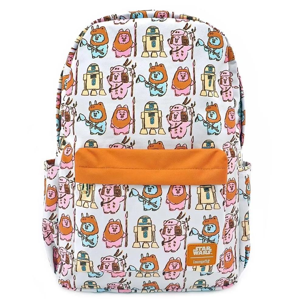 Disney Star Wars Pastel Ewok All-Over-Print Nylon Backpack