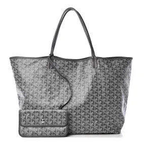 Goyard Goyardine Saint Louis Gm Grey Coated Canvas Tote