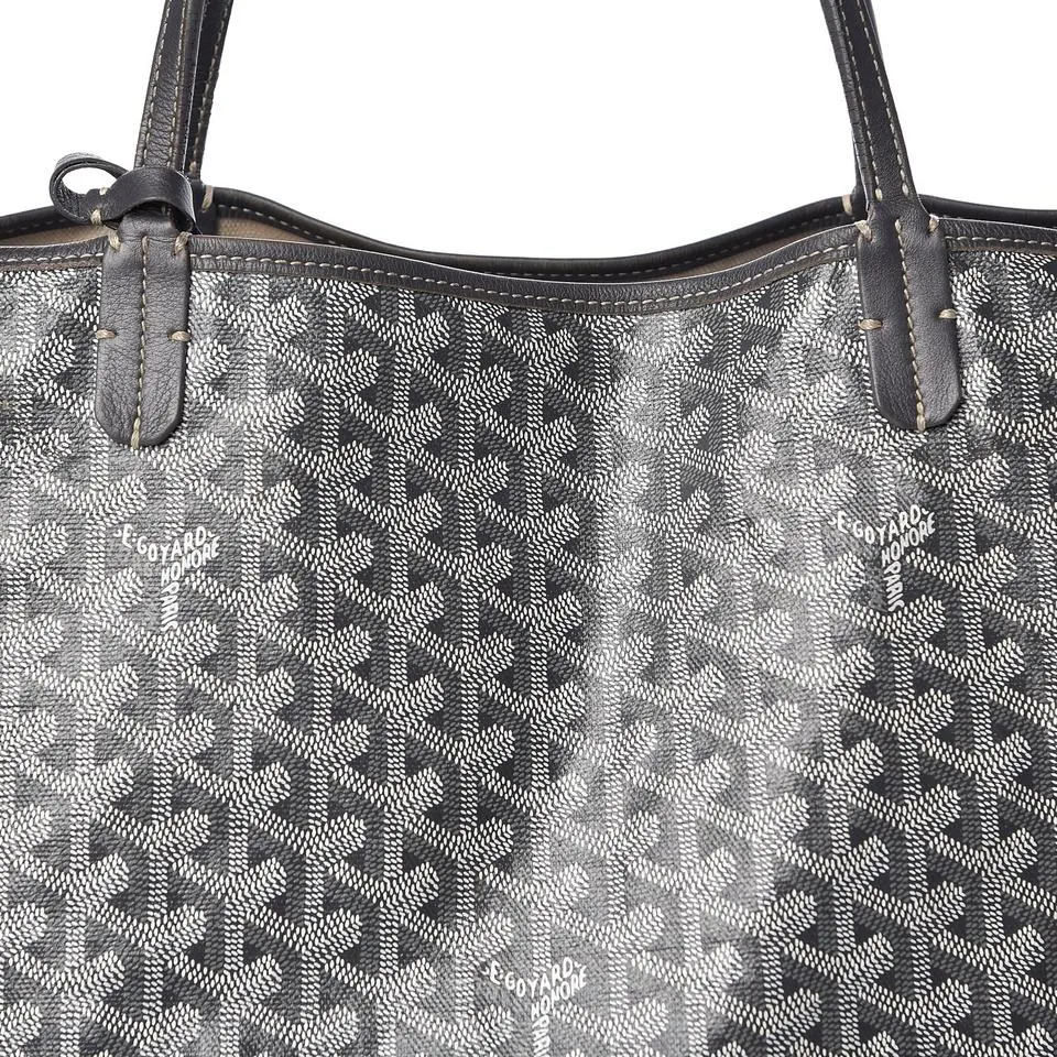 Goyard Goyardine Saint Louis Gm Grey Coated Canvas Tote