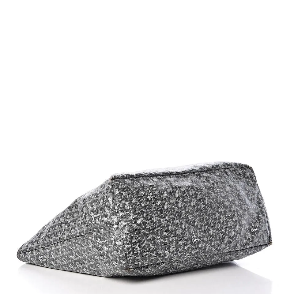 Goyard Goyardine Saint Louis Gm Grey Coated Canvas Tote