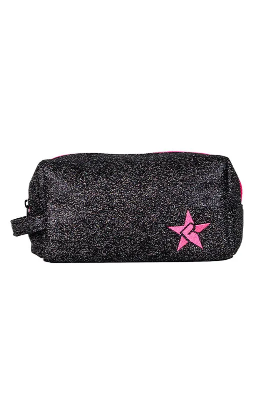 Imagine Rebel Makeup Bag with Pink Zipper