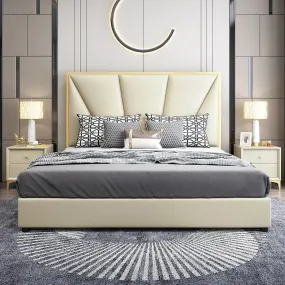 Jelly Luxury Upholstered Bed In Leatherette