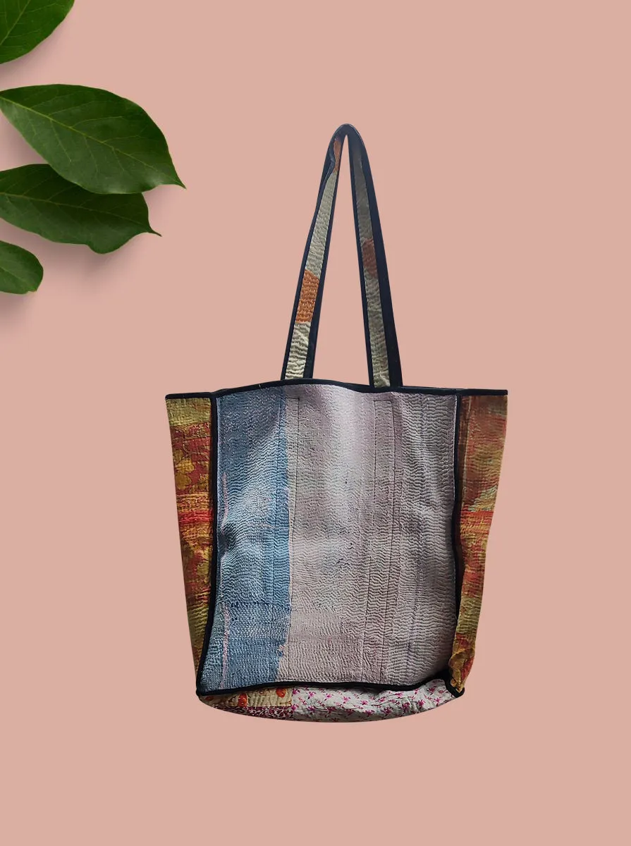 kantha vintage tote