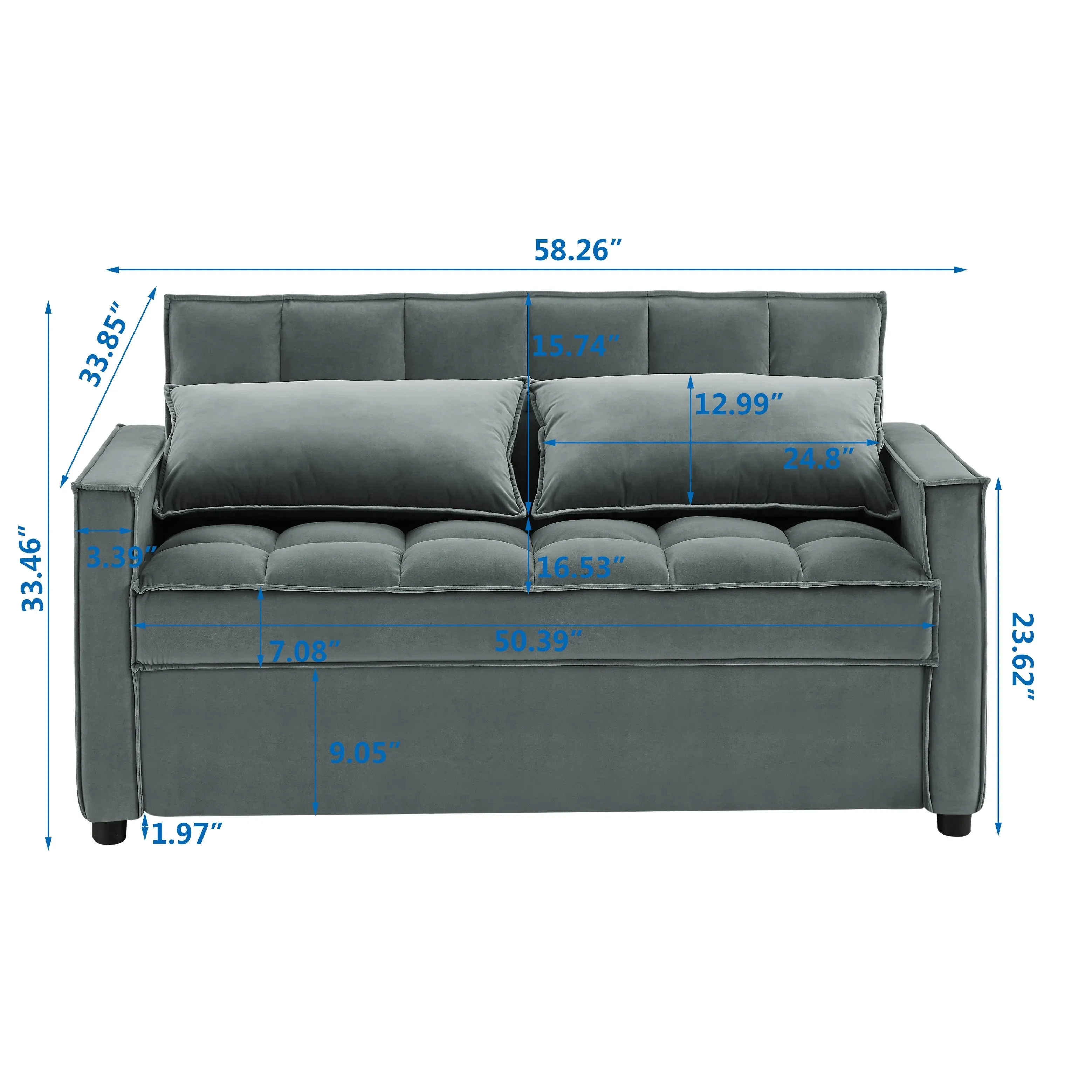 Kelvin Luxury Sofa Cum Bed