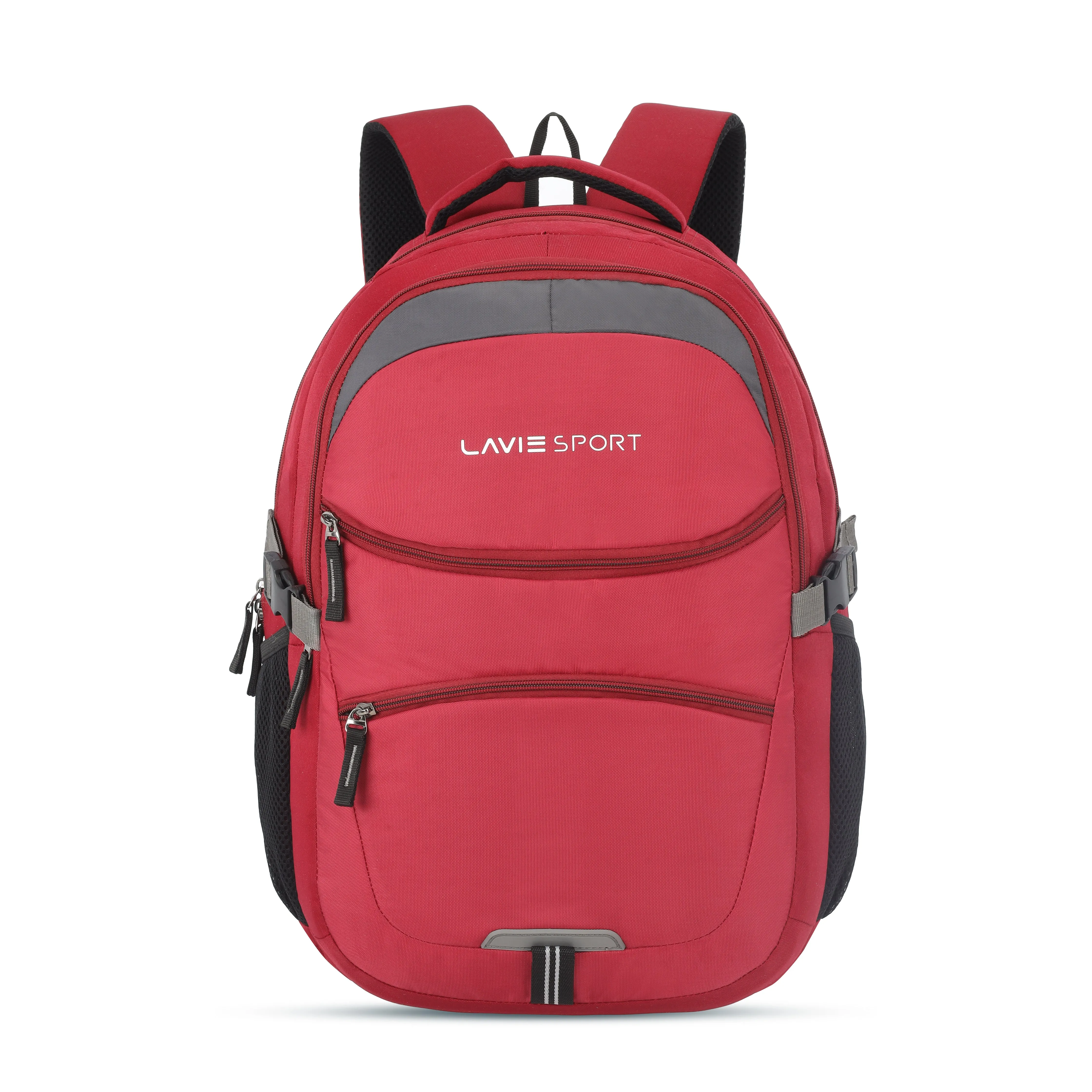 Lavie Sport Ambition 32L Laptop Backpack with Rain cover For Men & Women | Boys & Girls Maroon