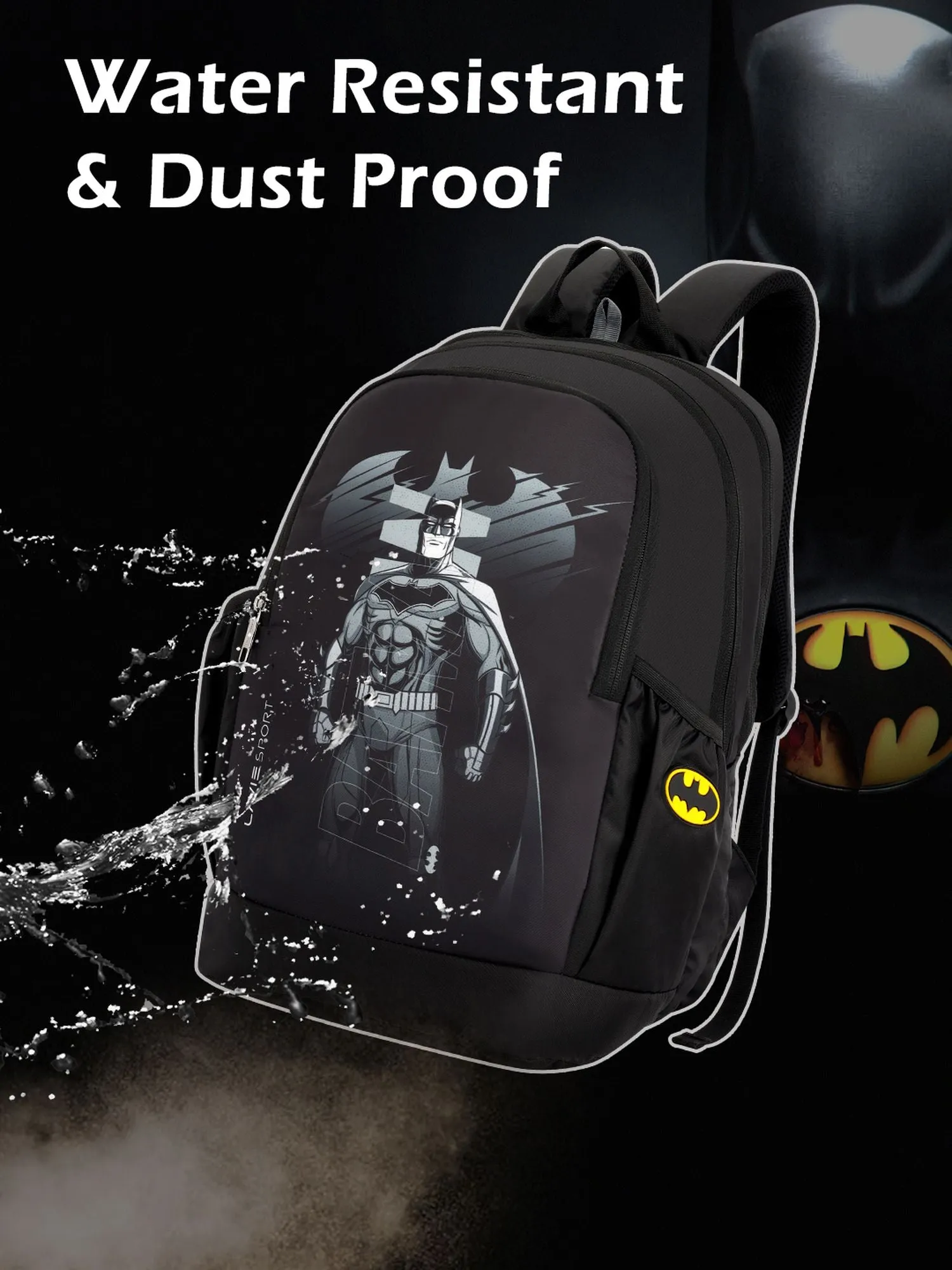 Lavie Sport Batman Vigilante 33L Casual Laptop Backpack For Men/Women & Boys/Girls Black