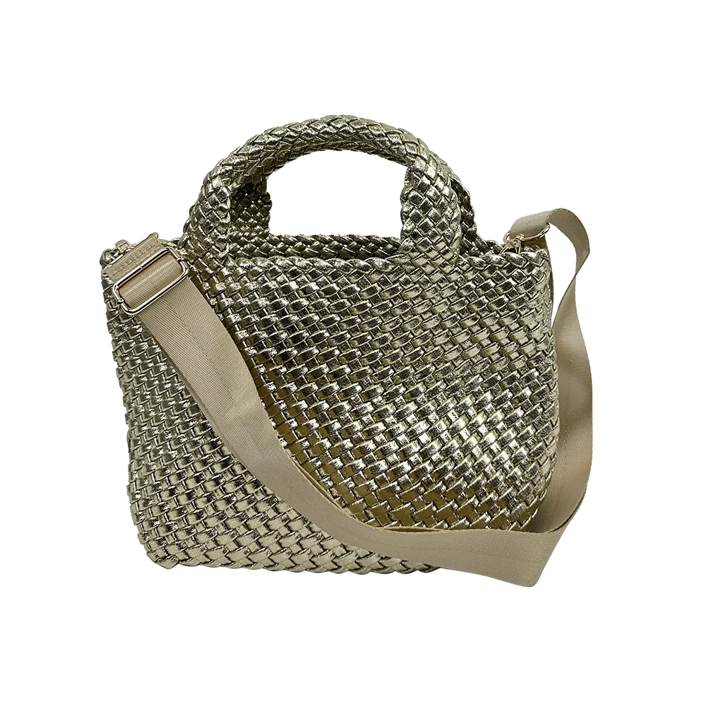 Lexi Metallic Woven Tote