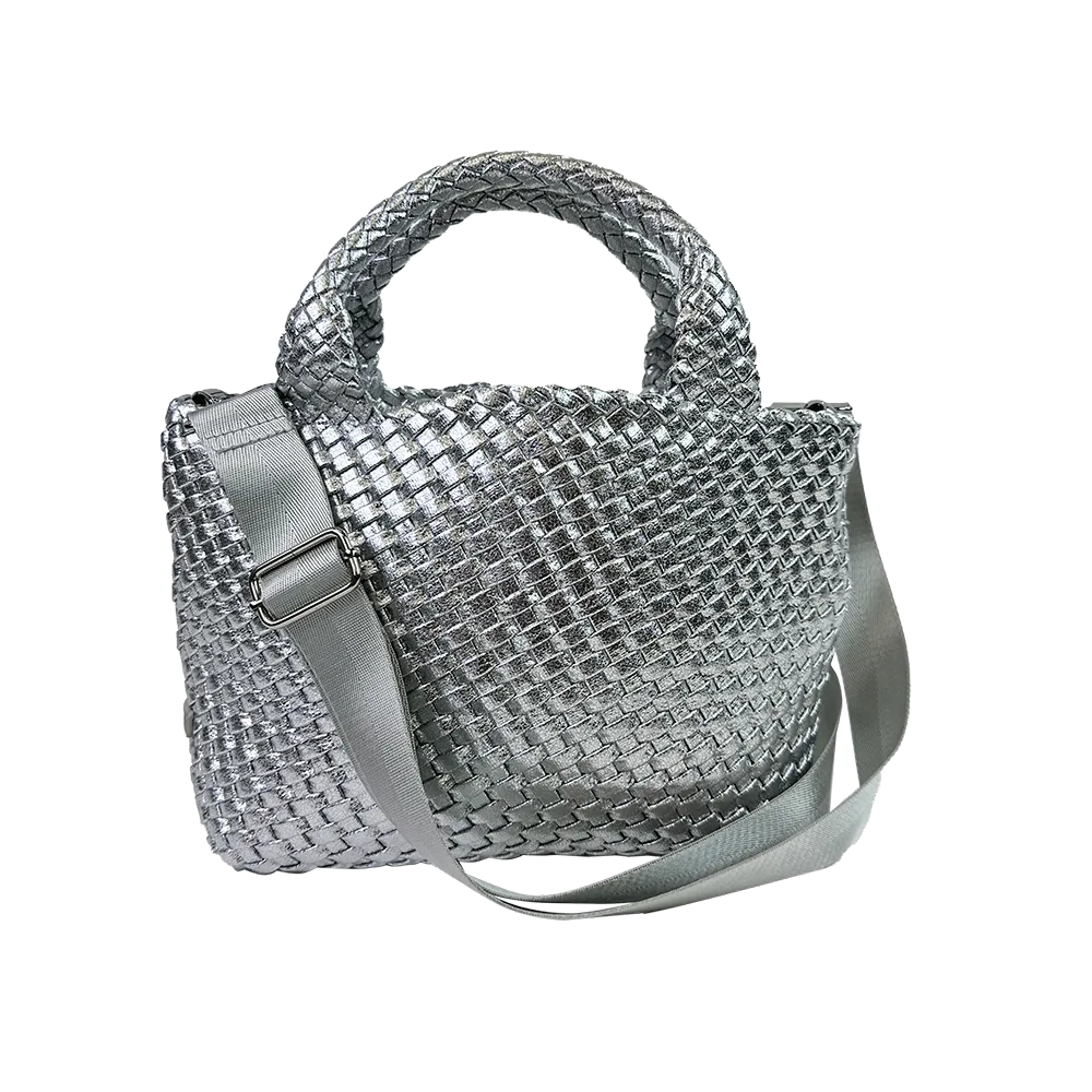 Lexi Metallic Woven Tote