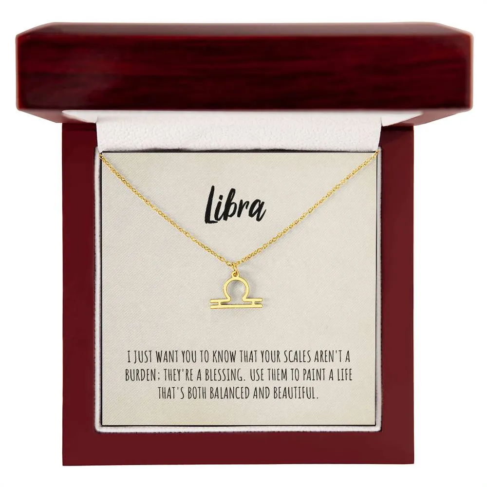 Libra Zodiac Necklace