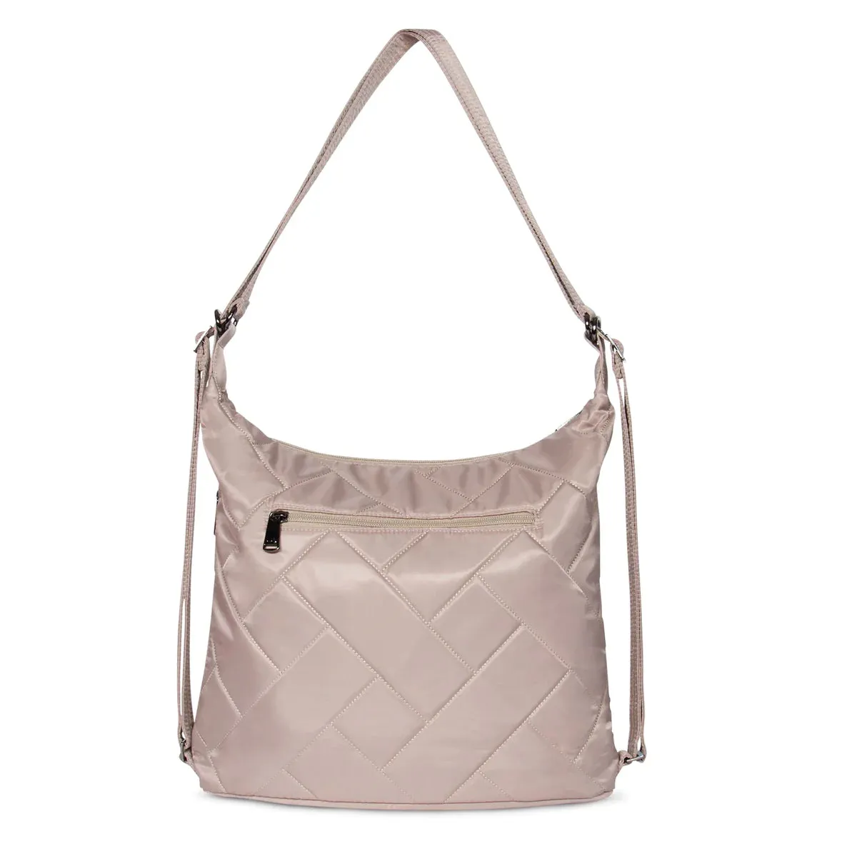 LUG Zipliner 2 Convertible Hobo Bag in Sand Taupe