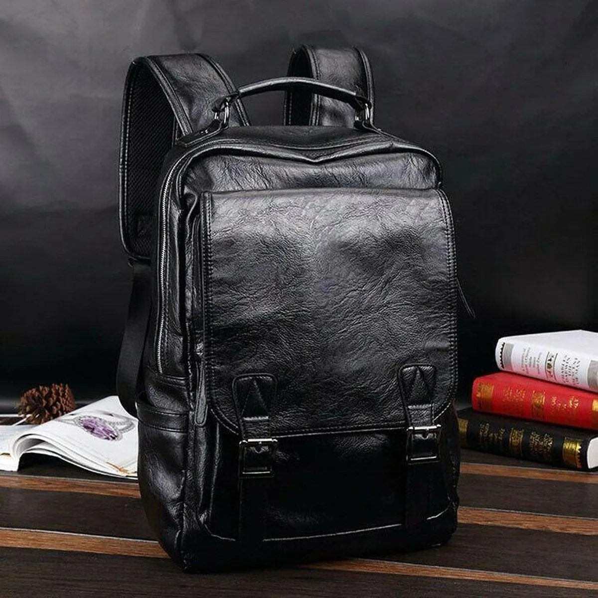 MROYALE™ Men's Leather iPad/Tablet Backpack - Travel, School, Day Trips