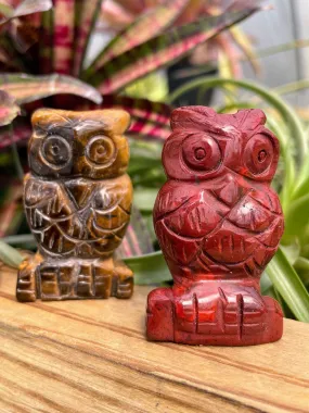 Owl Crystal Carving