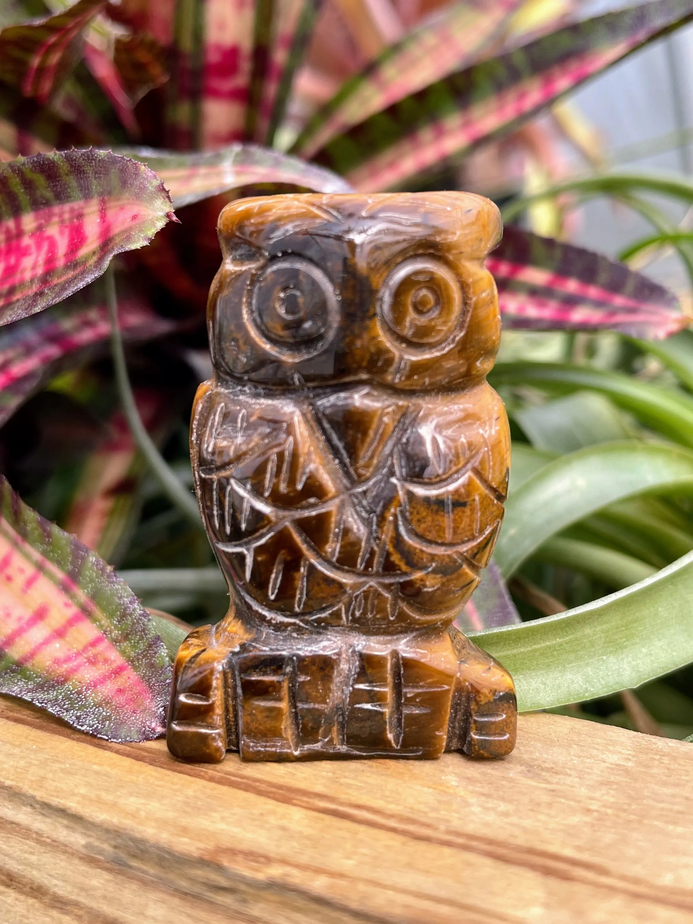 Owl Crystal Carving