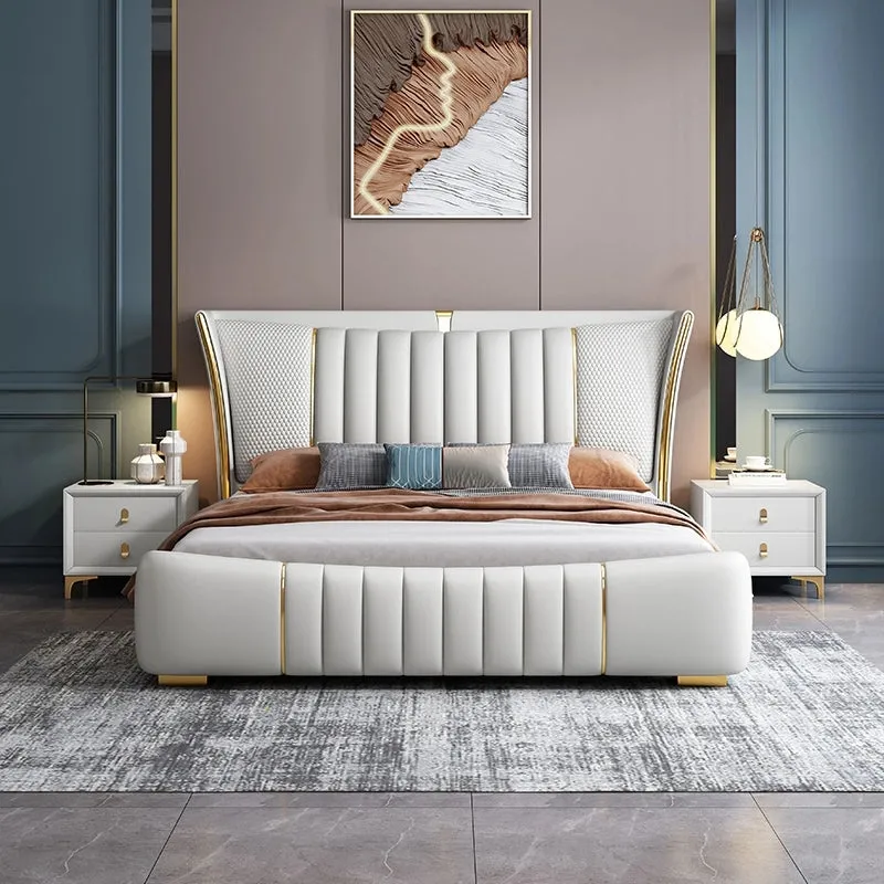 Relexo Luxury Upholstered Bed In Leatherette