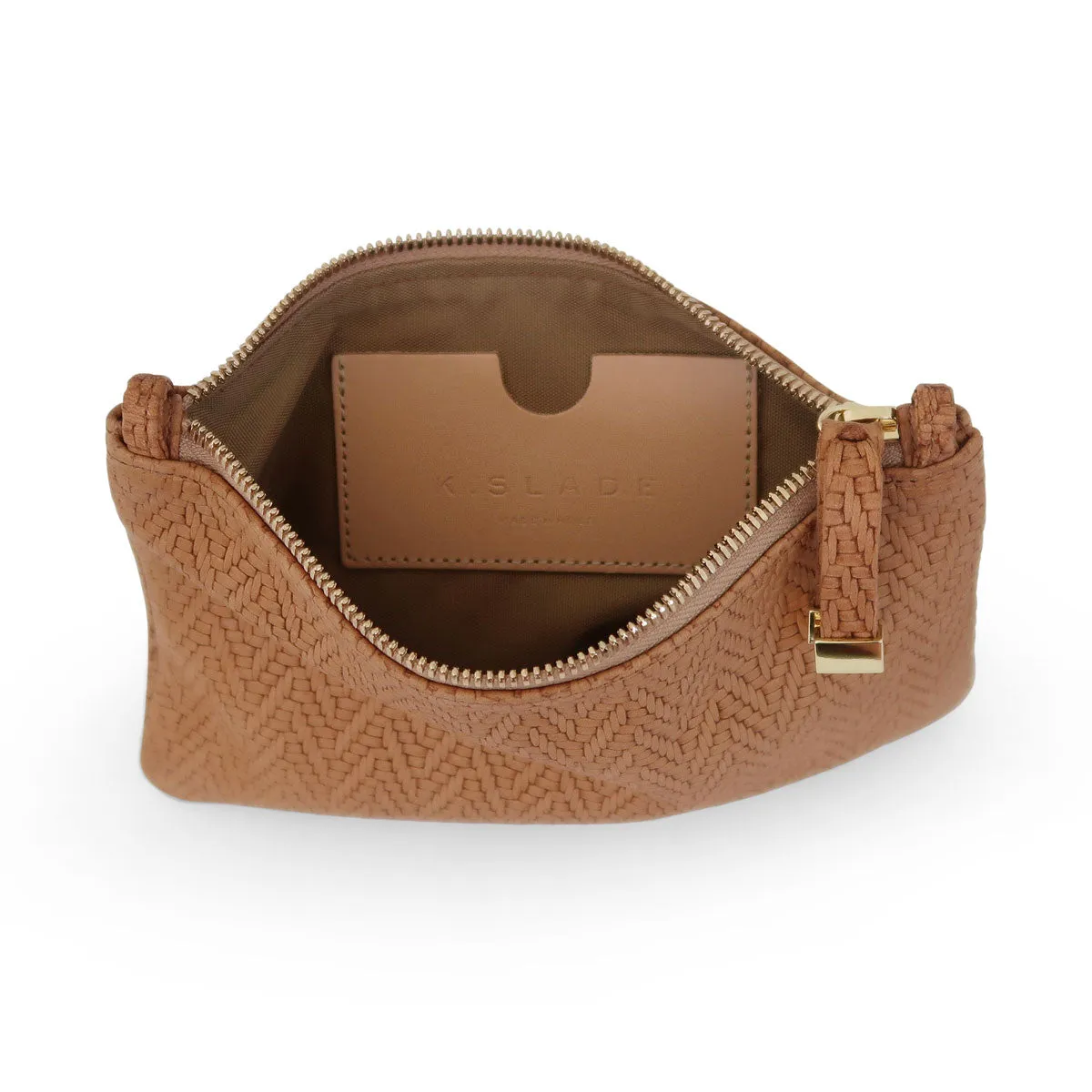 TIP POUCH (LOOPS) | TAN HERRINGBONE