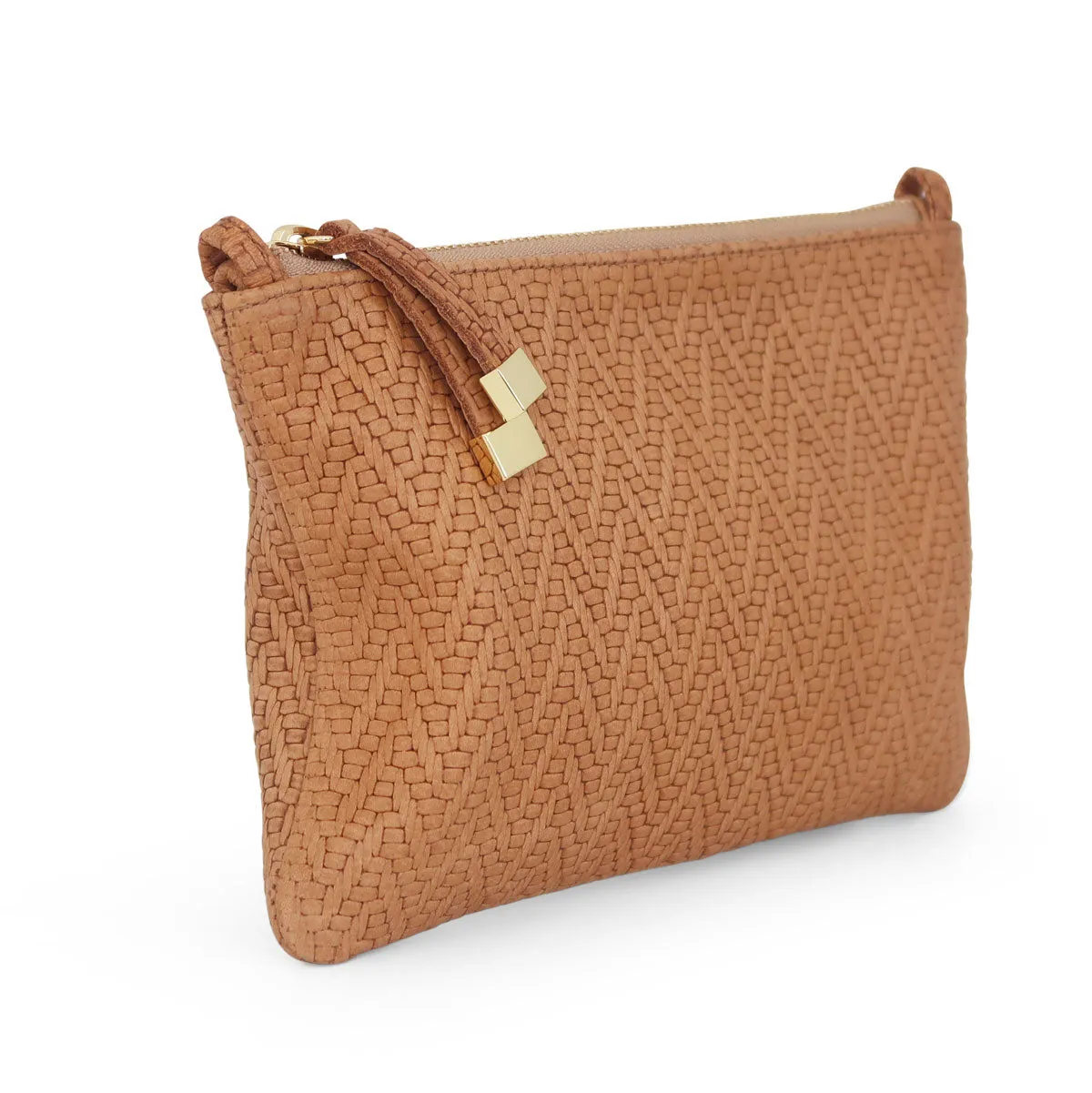 TIP POUCH (LOOPS) | TAN HERRINGBONE