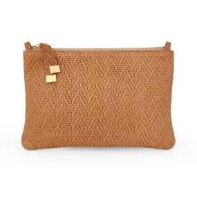 TIP POUCH (LOOPS) | TAN HERRINGBONE