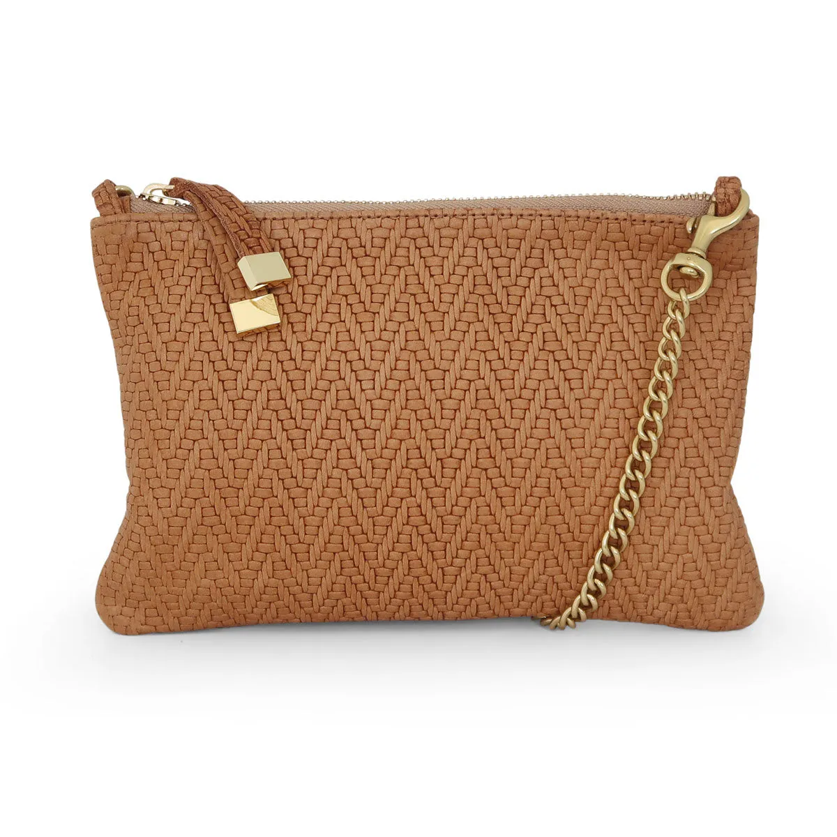 TIP POUCH (LOOPS) | TAN HERRINGBONE