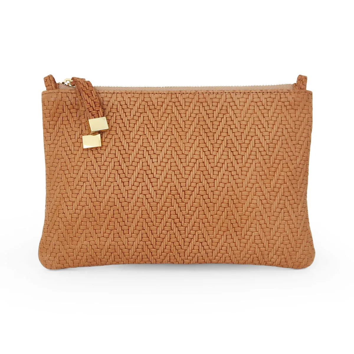 TIP POUCH (LOOPS) | TAN HERRINGBONE