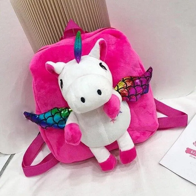 Unicorn Plush Backpack